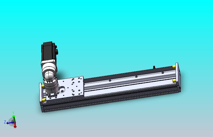 DMG135-RCM齿轮齿条模组直线滑台（电机右折）[DMG135-L11S400-DT400-C2U-RCM-P7]