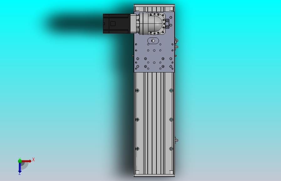 DMG170-LCM齿轮齿条模组直线滑台（电机左折）[DMG170-L16S400-DT750-C2U-LCM-P7]