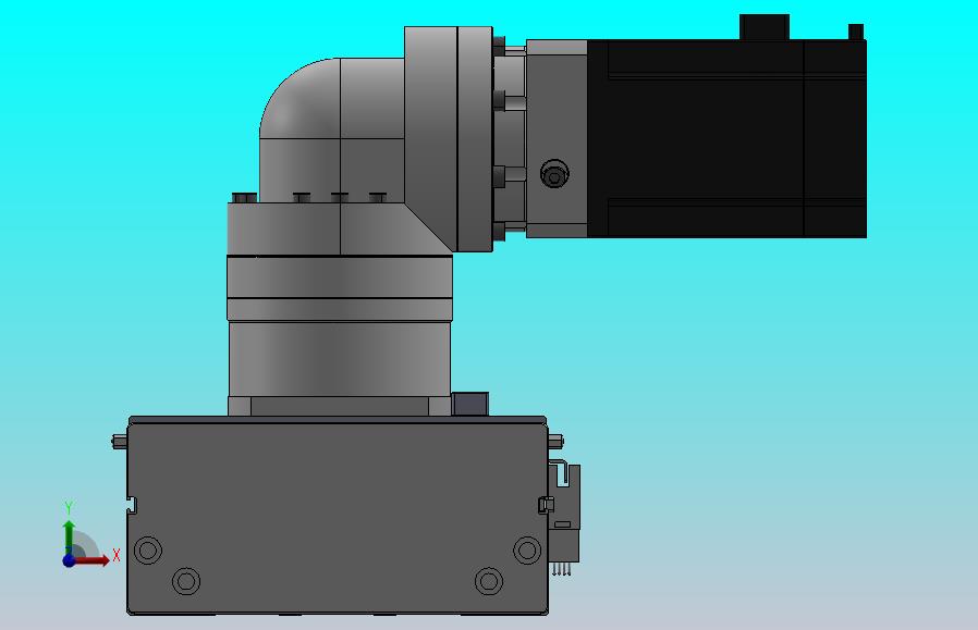 DMG170-RCM齿轮齿条模组直线滑台（电机右折）[DMG170-L16S400-DT750-C2U-RCM-P7]