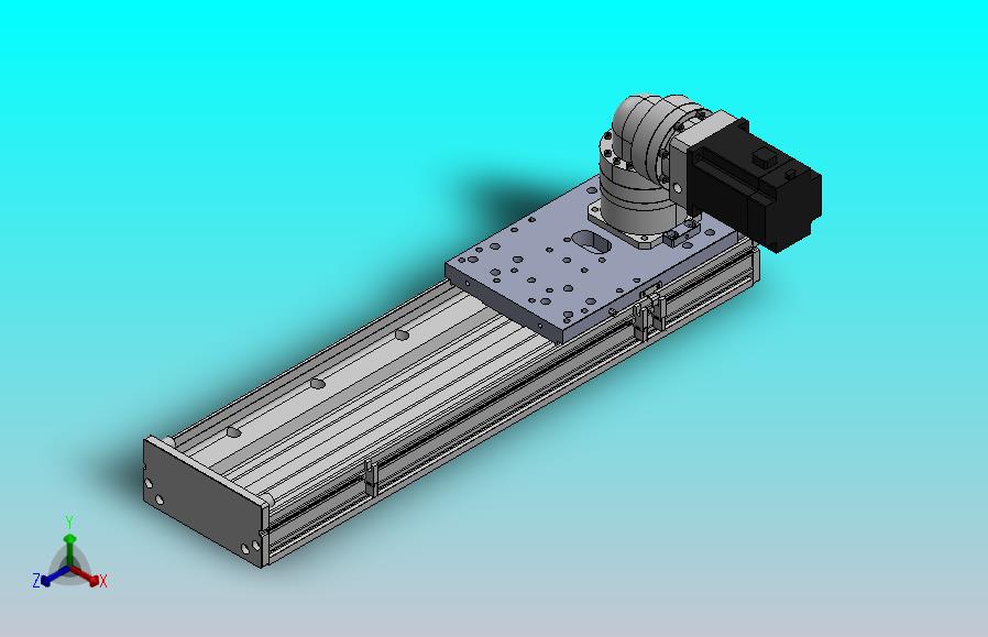 DMG170-RCM齿轮齿条模组直线滑台（电机右折）[DMG170-L16S400-DT750-C2U-RCM-P7]