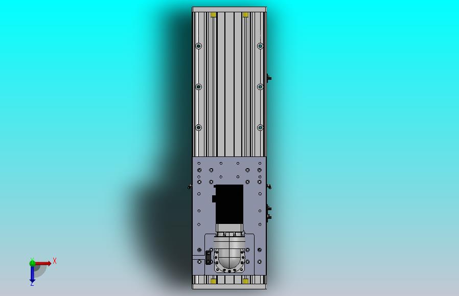 DMG220-BCM齿轮齿条模组直线滑台（电机后折）[DMG220-L20S400-DT750-C2U-BCM-P7]