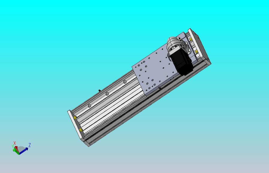 DMG220-LCM齿轮齿条模组直线滑台（电机左折）[DMG220-L20S400-DT750-C2U-RCM-P7]