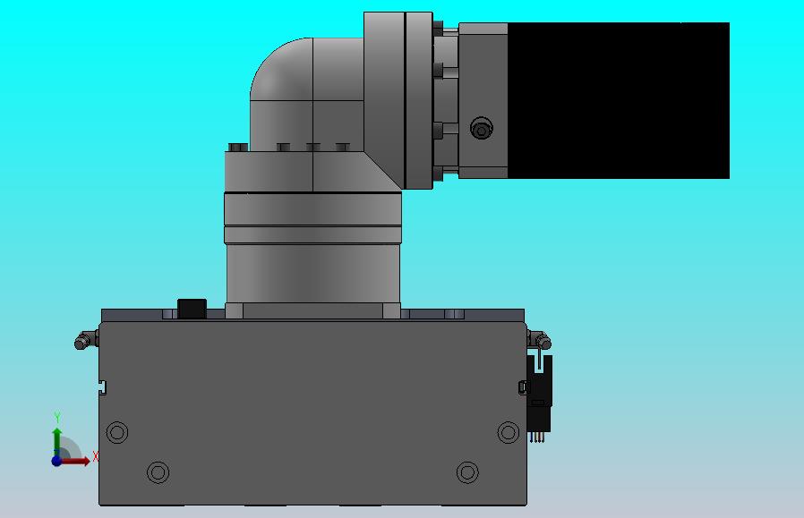 DMG220-RCM齿轮齿条模组直线滑台（电机右折）[DMG220-L20S400-DT750-C2U-LCM-P7]