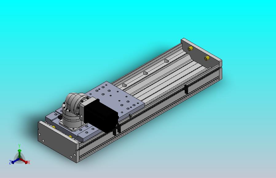 DMG220-RCM齿轮齿条模组直线滑台（电机右折）[DMG220-L20S400-DT750-C2U-LCM-P7]