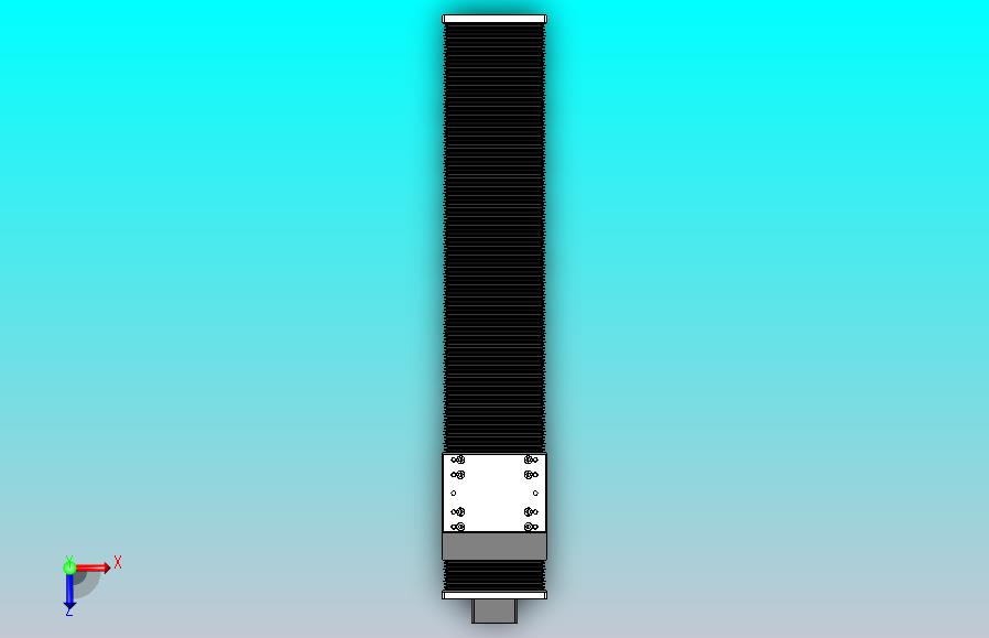 DMSF100-DCR风琴罩丝杆模组直线模组（电机下折)[DMSF100-L05S500-DT400-A2U-DCR-P5]