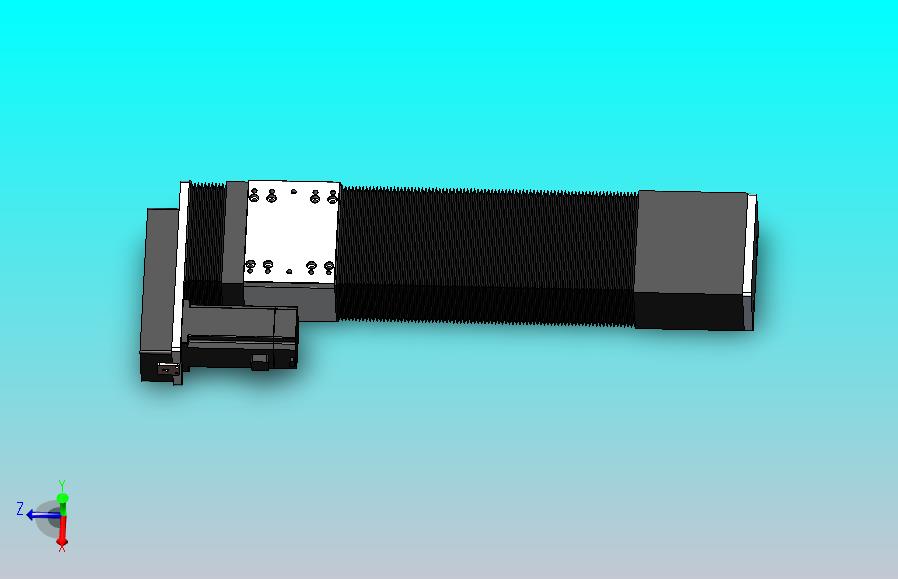 DMSF100-LCR风琴罩丝杆模组直线模组（电机左折)[DMSF100-L05S400-DT400-A2U-LCR-P5]