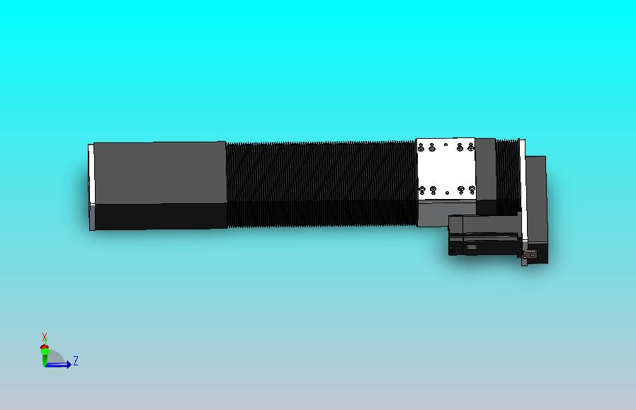 DMSF100-RCR风琴罩丝杆模组直线模组（电机右折)[DMSF100-L05S500-DT400-A2U-RCR-P5]