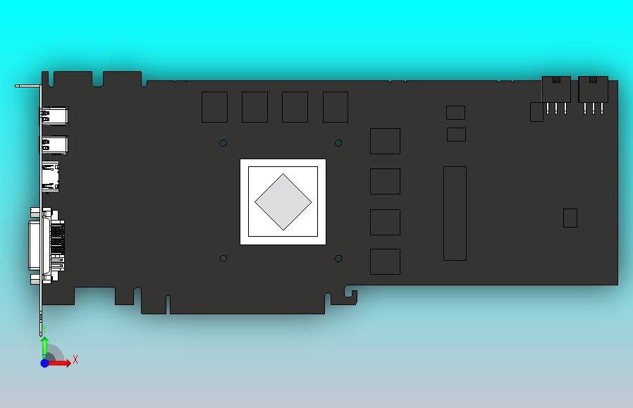 AMD公司的镭龙6870显卡没有散热器