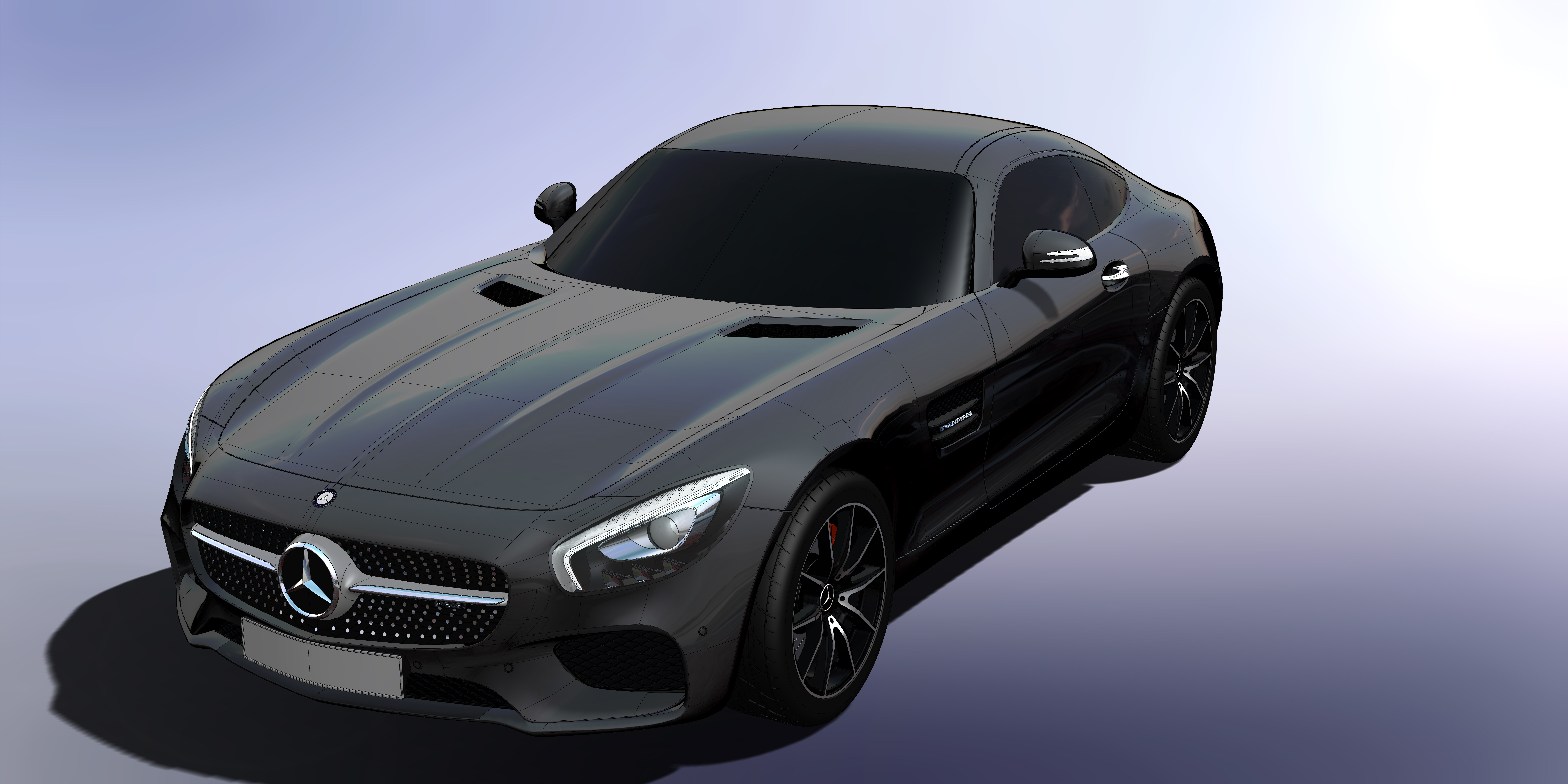 梅赛德斯-AMG GT 2015是一款双门双座跑车