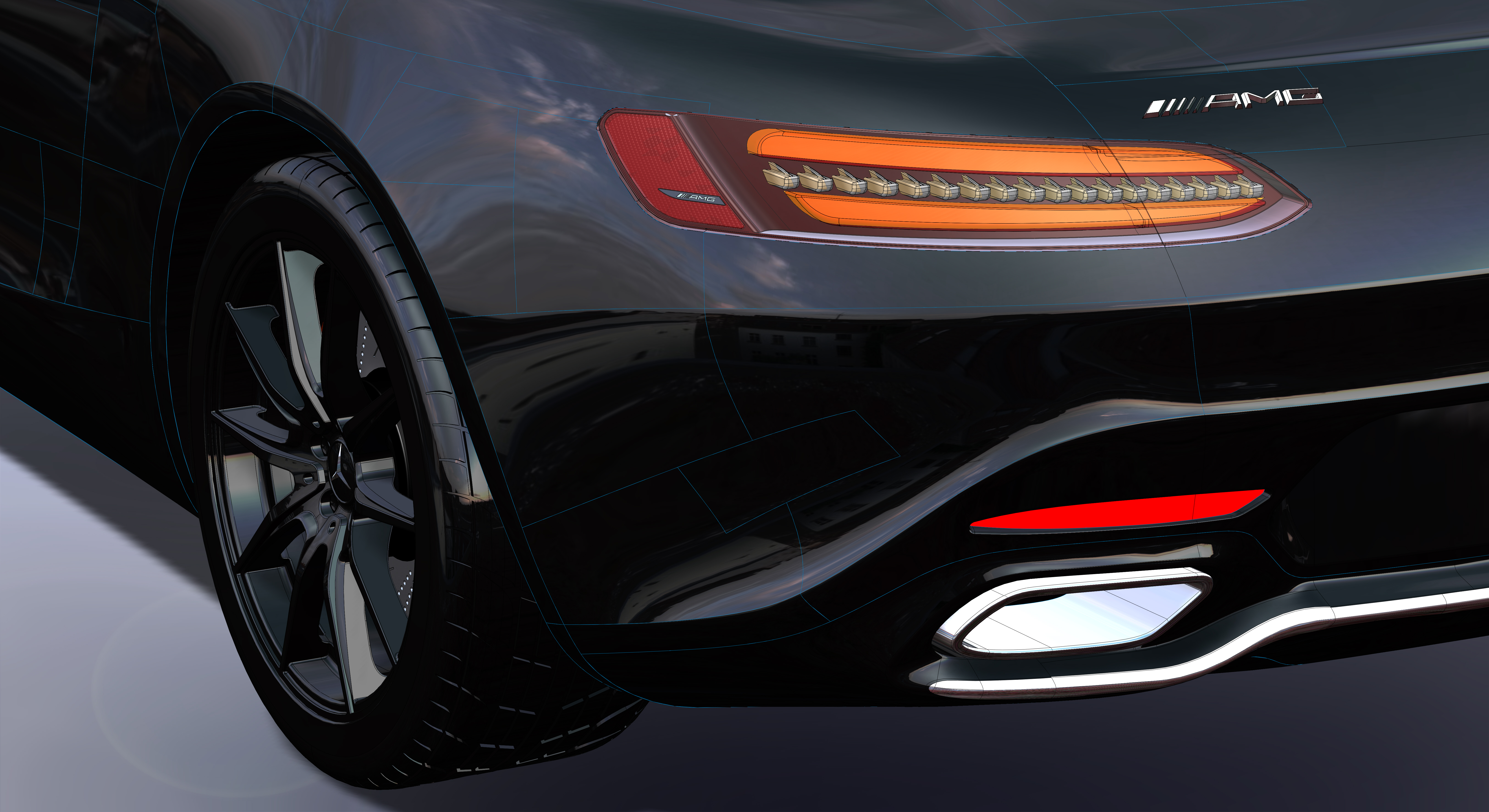 梅赛德斯-AMG GT 2015是一款双门双座跑车