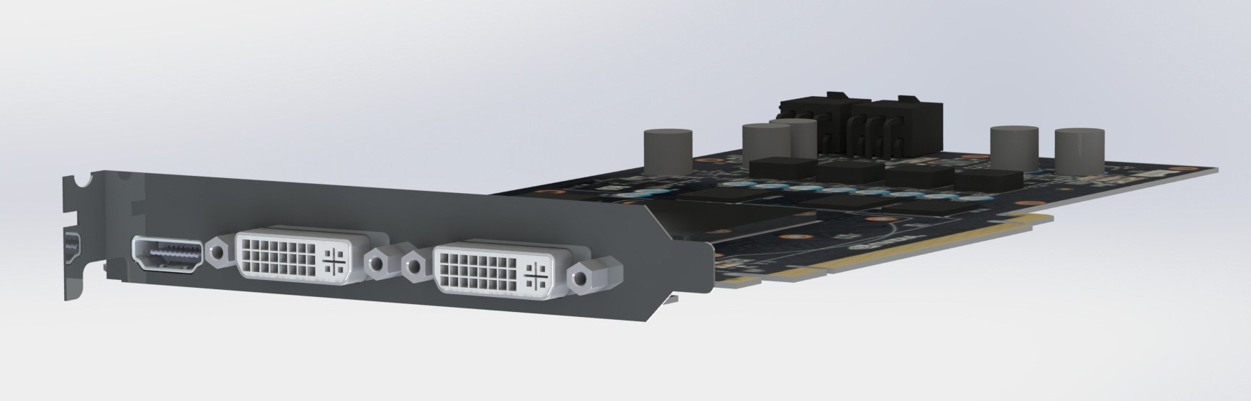 无散热片的Geforce GTX 560 Ti显卡