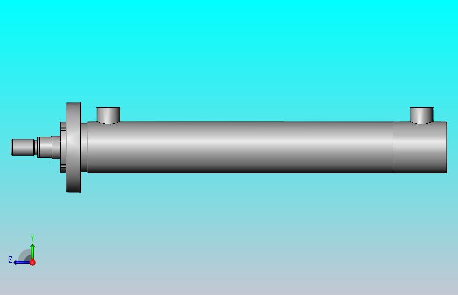 HSG-40X25-FC 液压圆形前法兰型圆型工程油缸焊接缸[HSG-40x25-300-FC]