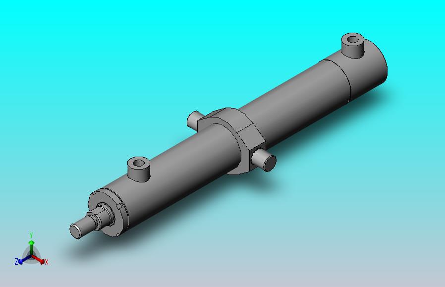HSG-40X25-TC 中间砲耳型工程油缸[HSG-40x25-300-TC]