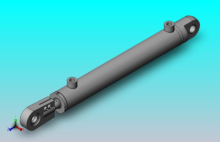 液压油缸HSG-40X25-CA 基本型圆型工程油缸[HSG-40x25-300-CAI]