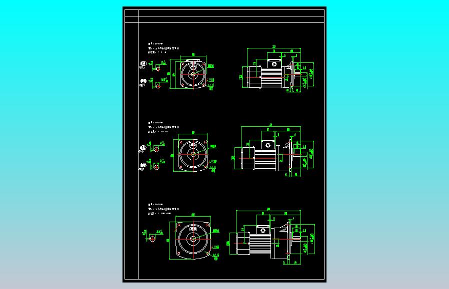 精研370W电磁制动减速电机 B370V01 B370V02 B370V03