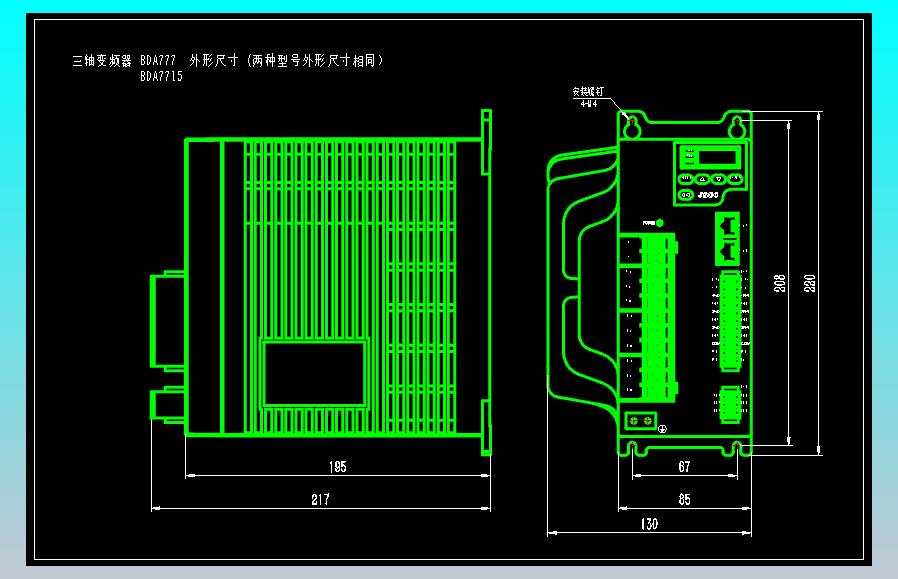 JSCC精研三轴变频器CAD BDA7715