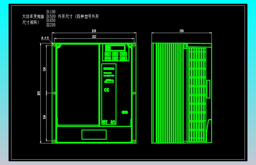 JSCC精研大功率变频器CAD D1850