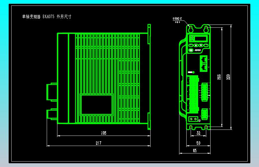 JSCC精研单轴变频器CAD BKA075