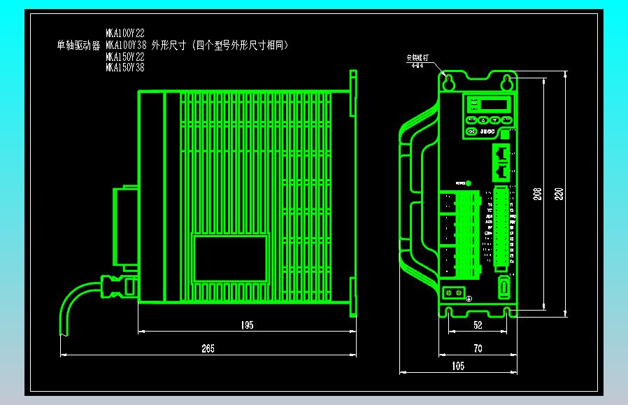 JSCC精研单轴伺服驱动器CAD MKA100Y22