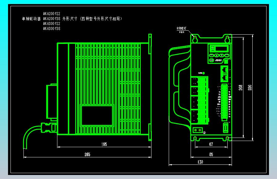 JSCC精研单轴伺服驱动器CAD MKA300Y22
