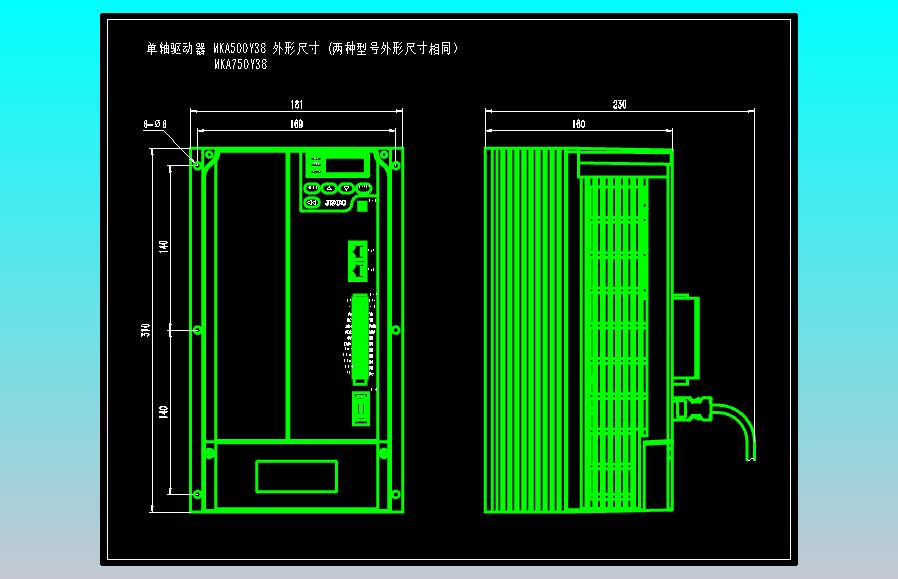 JSCC精研单轴伺服驱动器CAD MKA500Y38