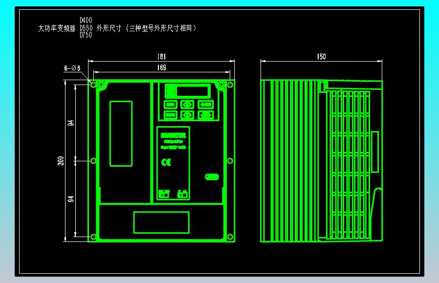 JSCC精研大功率变频器CAD D750