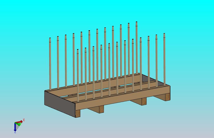 框架，用于存放、运输和展示玻璃样品(最大1x1米)