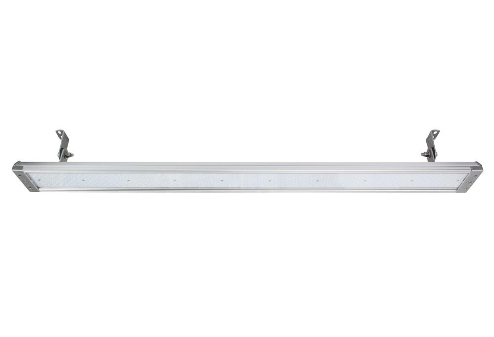 拉森电子GAU-48-160W-LED通用高湾LED灯具是一个4 '线性集成LED灯具防爆
