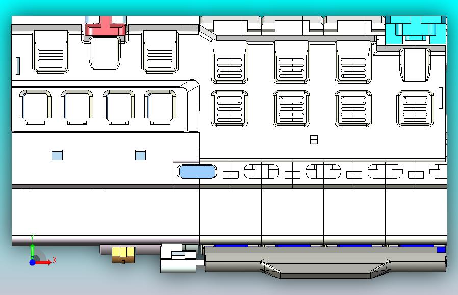 NB1L-40 4P剩余电流动作断路器三维模型202010