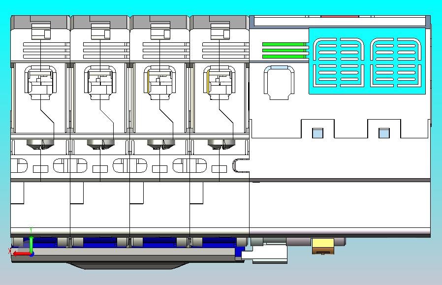 NB1L-40 4P剩余电流动作断路器三维模型202010