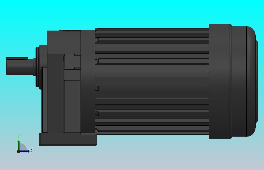 GH-18卧式-三相、单相缩框型（刹车）齿轮减速电机马达[GH-18-200W-60-S-B-G2-LD-H3]