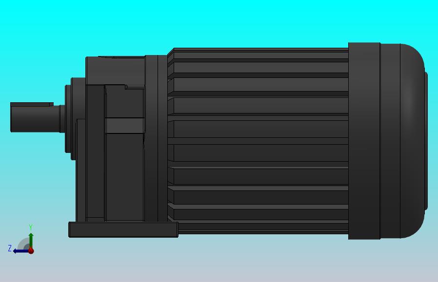 GH-22卧式-三相、单相缩框型（刹车）齿轮减速马达[GH-22-200W-100-B-B-G1-LD-H0]