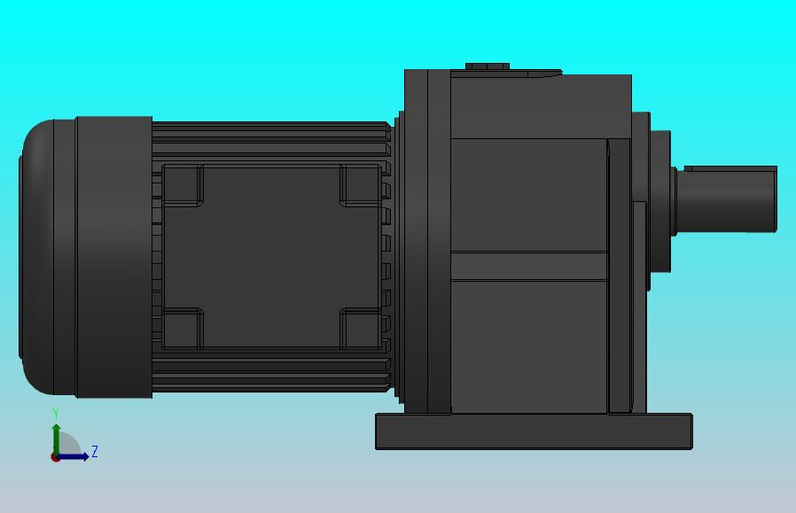 GH-40卧式-三相、单相缩框型（刹车）齿轮减速电机马达[GH-40-3700W-50-B-B-G3-LD-H6]