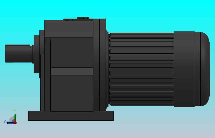 GH-40卧式-三相、单相缩框型（刹车）齿轮减速电机马达[GH-40-3700W-50-B-B-G3-LD-H6]