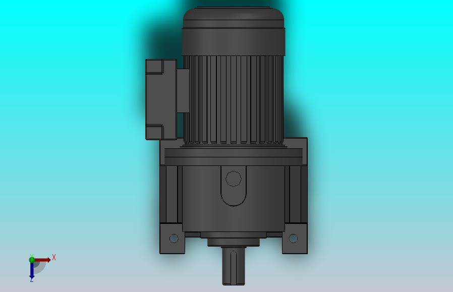 GH-40卧式-三相、单相缩框型（刹车）齿轮减速电机马达[GH-40-3700W-50-B-B-G3-LD-H6]