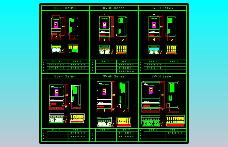 LS产电变频器Starvert-iH CAD