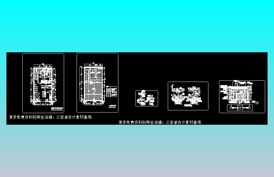 面包烘焙甜品_施工图CAD图纸