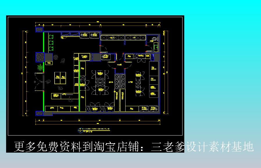 蛋糕烘焙_平面图_施工图CAD图纸