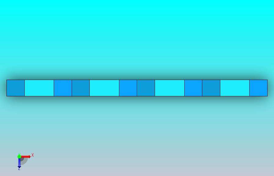 切割连接4孔