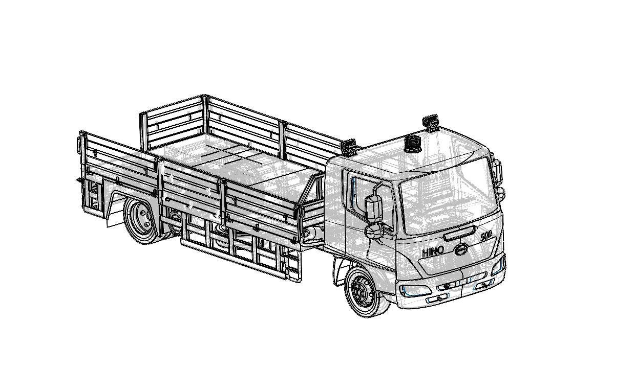 侧栏卡车重型战术运输车