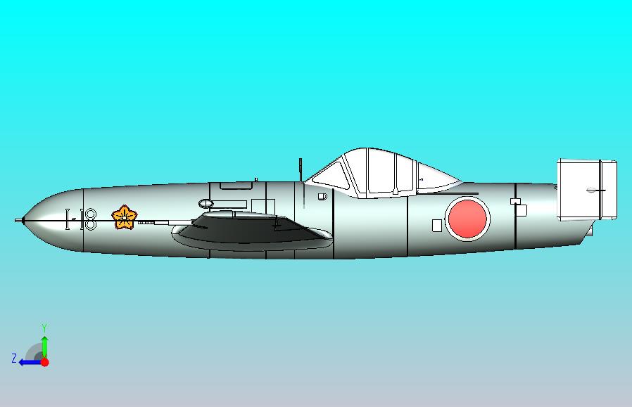 MXY-7樱花攻击机日本神风特工队专用飞机