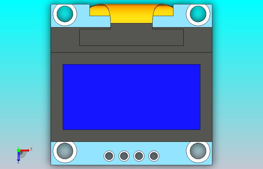 128x64屏幕的微型LED显示屏