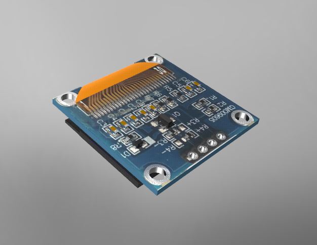 128x64屏幕的微型LED显示屏