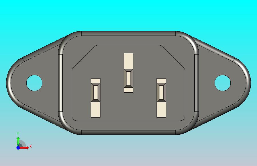 IEC 320-C14插座面板安装