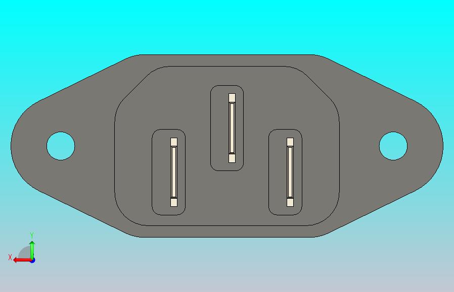 IEC 320-C14插座面板安装