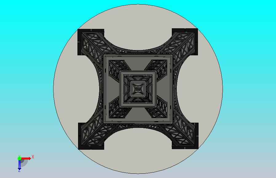 埃菲尔铁塔，金属板拼图，3d拼图