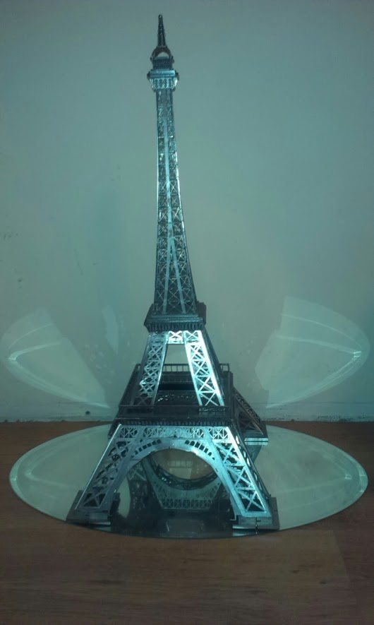 埃菲尔铁塔，金属板拼图，3d拼图