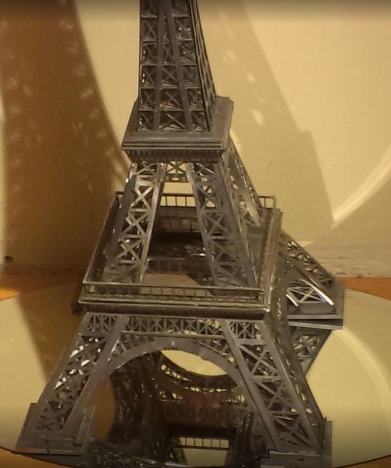埃菲尔铁塔，金属板拼图，3d拼图