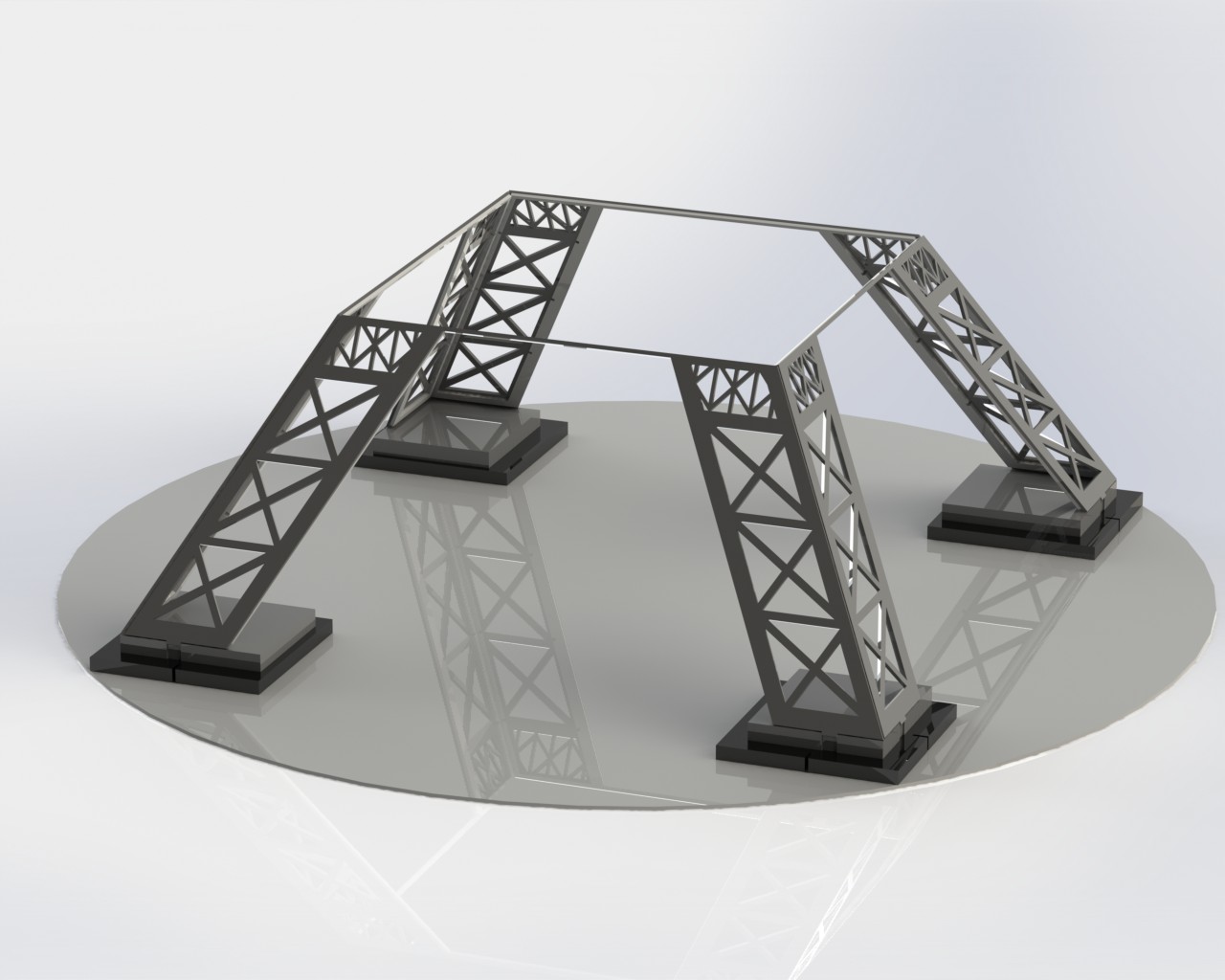 埃菲尔铁塔，金属板拼图，3d拼图