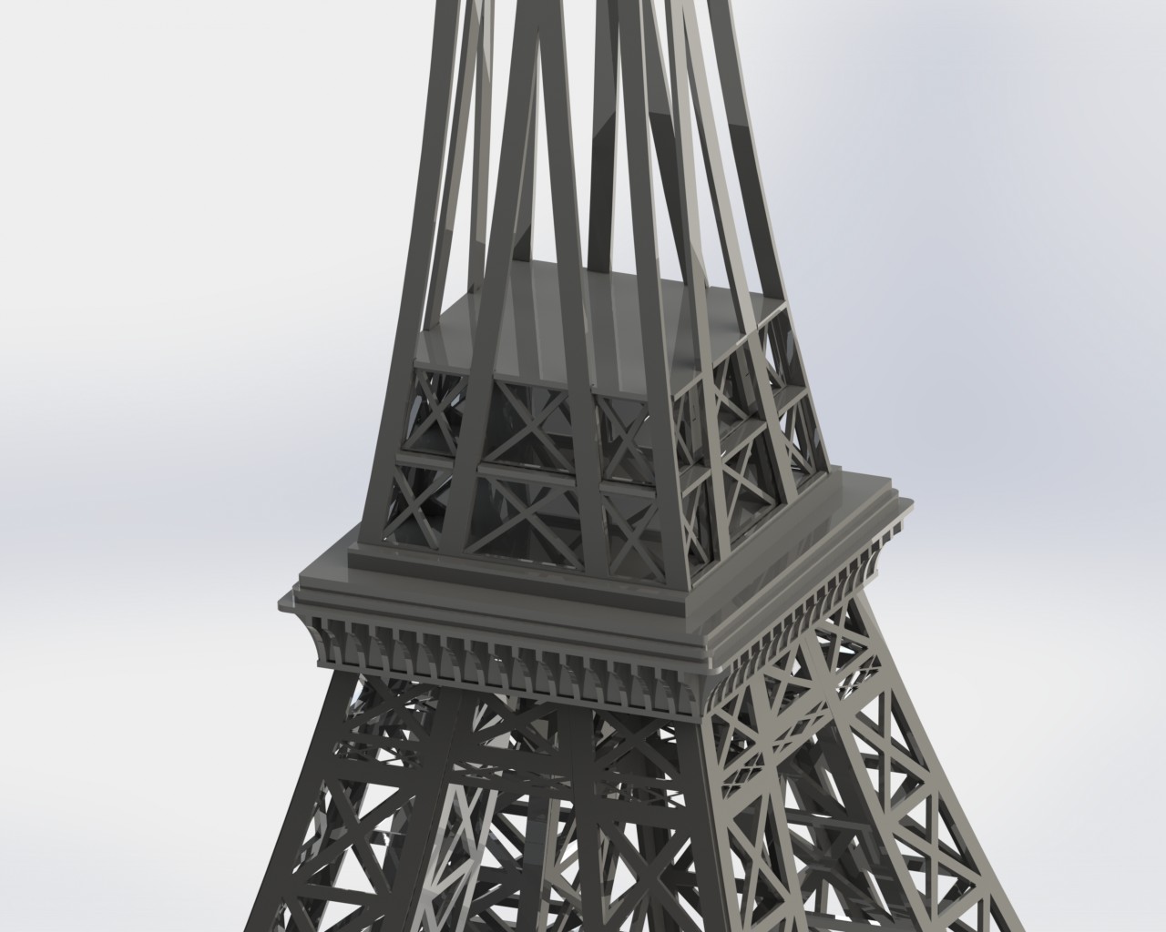 埃菲尔铁塔，金属板拼图，3d拼图